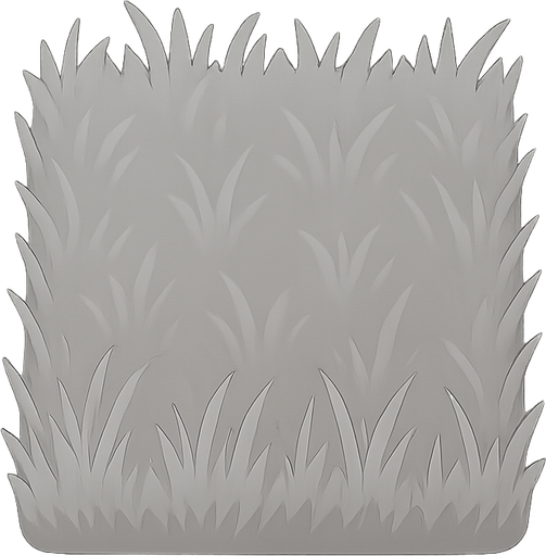 gray grass. No background. Transparent background. Blank background. No shadows. 2d. In-Game asset. flat