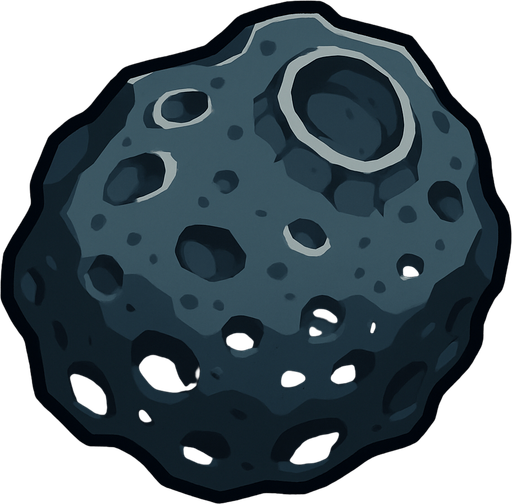 Asteroid Iron - Yazısız.
In-Game asset.  2d.  High contrast.  No shadows
