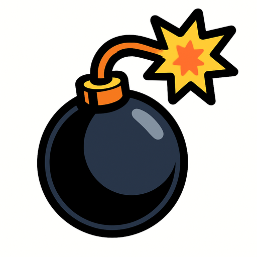 bomb.
In-Game asset.  2d.  High contrast.  No shadows