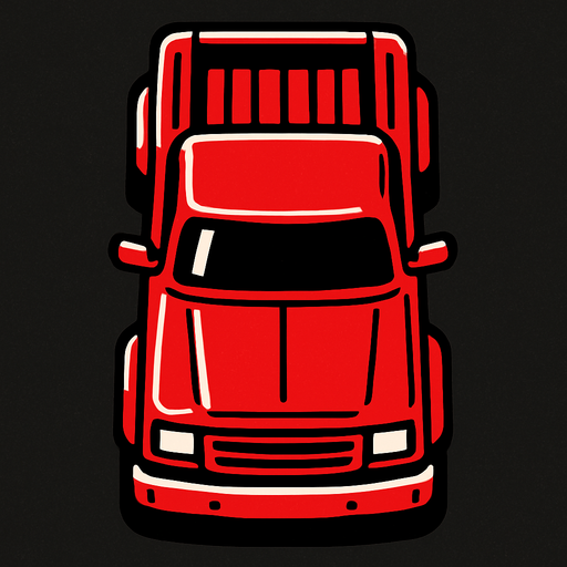 Can you make top down truck.
In-Game asset.  2d.  High contrast.  No shadows
