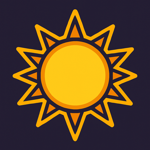 sun.
In-Game asset.  2d.  High contrast.  No shadows