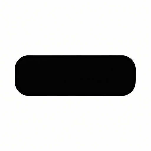 Yazısız siyah button.
In-Game asset.  2d.  High contrast.  No shadows