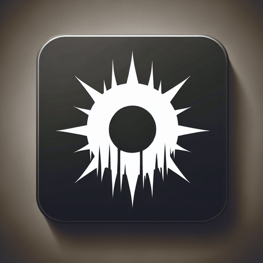 Fear icon, horror game Single Game Texture. In-Game asset. 2d. Blank background. High contrast. No shadows.