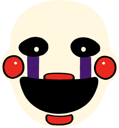 puppet FNAF head.
In-Game asset.  2d.  High contrast.  No shadows