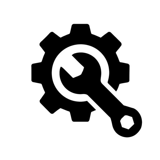 Minimalist mechanics icon.
In-Game asset.  2d.  High contrast.  No shadows