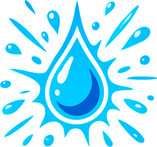 Su damlası patlama parçacık.
In-Game asset.  2d.  High contrast.  No shadows