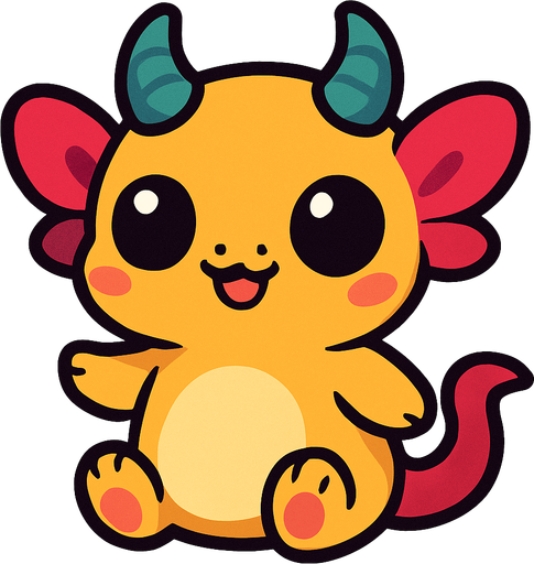 create a cute creature baby.
In-Game asset.  2d.  High contrast.  No shadows