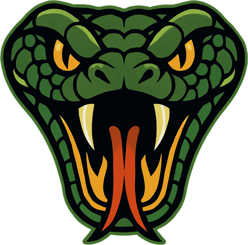 snake head.
In-Game asset.  2d.  High contrast.  No shadows