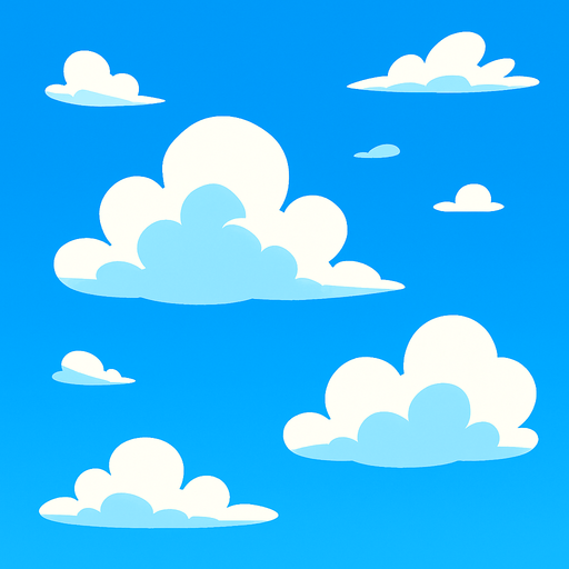 Sky background.
In-Game asset.  2d.  High contrast.  No shadows
