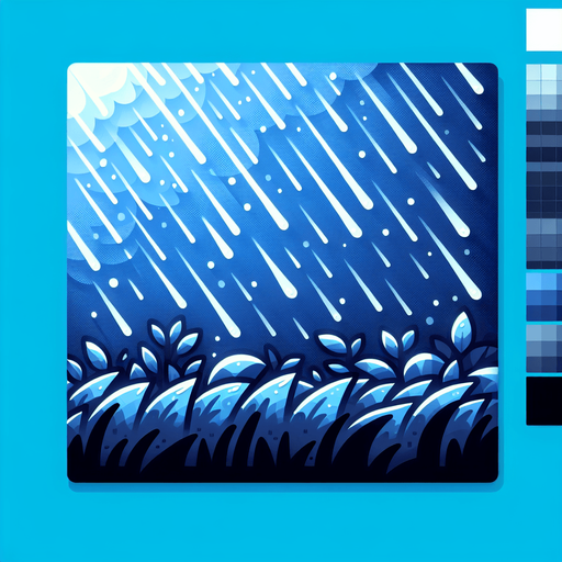 Rain.
Single Game Texture.  In-Game asset.  2d.  Blank background.  High contrast.  No shadows