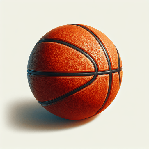basketball.
Single Game Texture. In-Game asset. 2d. Blank background. High contrast. No shadows.