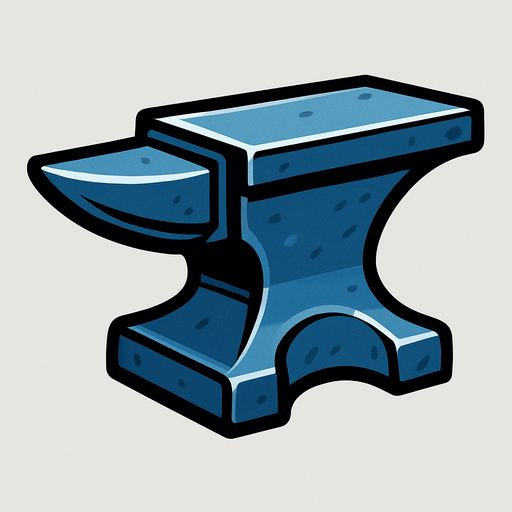 Anvil.
In-Game asset.  2d.  High contrast.  No shadows
