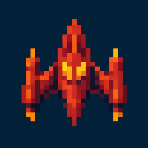 enemy spaceship 8 bit