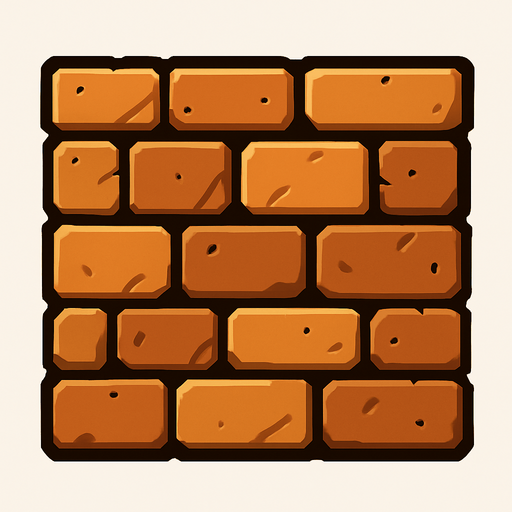 Wall.
In-Game asset.  2d.  High contrast.  No shadows