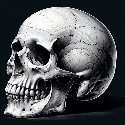 Skull.
Single Game Texture. In-Game asset. 2d. Blank background. High contrast. No shadows.