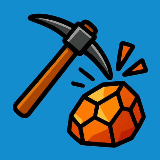 Kazma cevheri kazma hareketli resmi..
In-Game asset.  2d.  High contrast.  No shadows