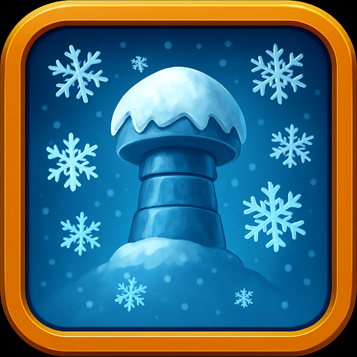 Текст убрать. Вместо молний снежинки