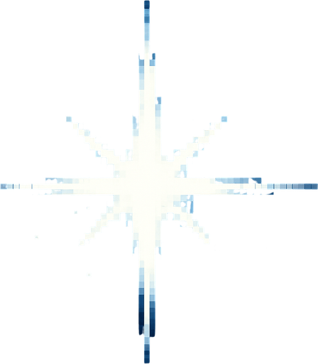 White star of the universe in Pixel Art style