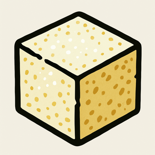 sugar cube.
In-Game asset.  2d.  High contrast.  No shadows