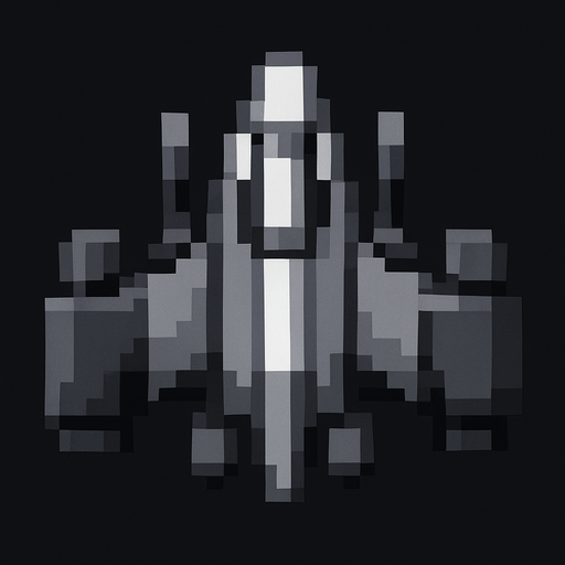 make the space ship match the black,grey and white asthetic