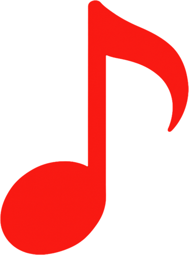 2d kirmiz renkte golgesiz bir nota olustur.
In-Game asset.  2d.  High contrast.  No shadows