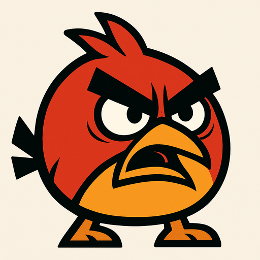 Düşman angry birdse benzesin.
In-Game asset.  2d.  High contrast.  No shadows
