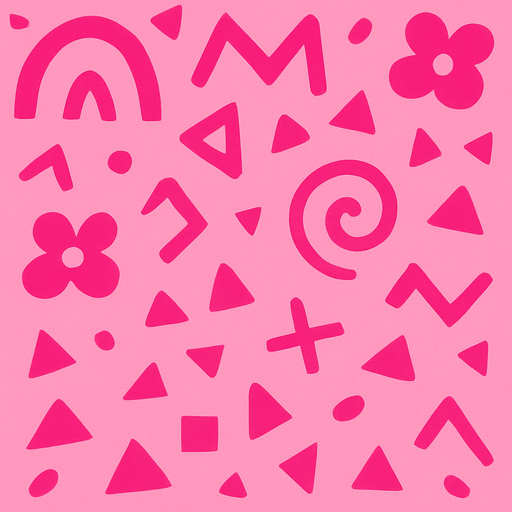 Fond d'écran rose.
In-Game asset.  2d.  High contrast.  No shadows