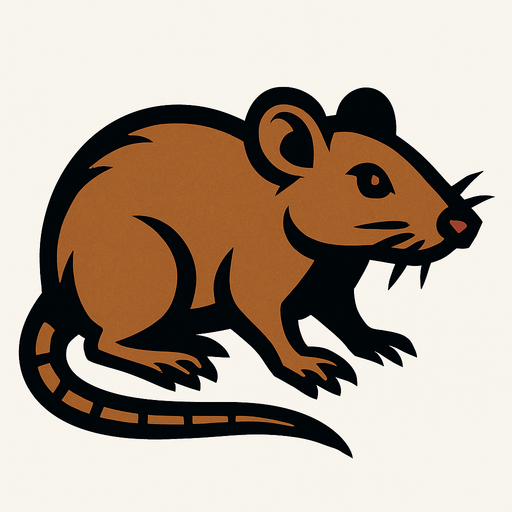 Rat.
In-Game asset.  2d.  High contrast.  No shadows