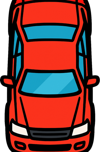 Standart Car vertical.
In-Game asset.  2d.  High contrast.  No shadows