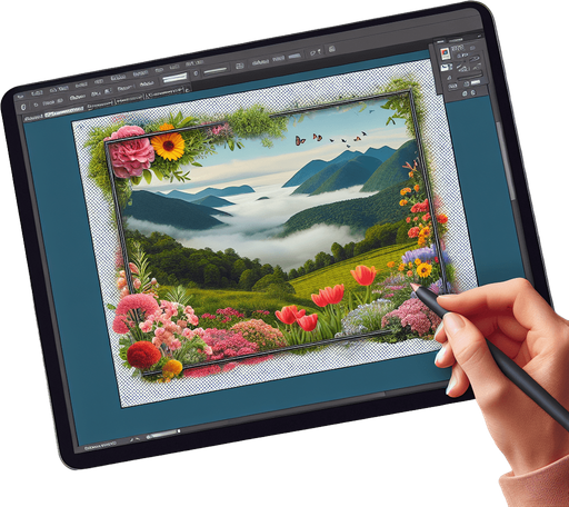 transparent  rectangle with rounded corners.