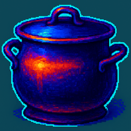 A large soup pot.