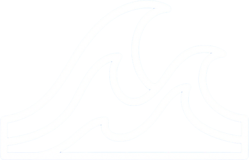 The outline of a peaked set of waves. White colour. 80s arcade machine graphics.
In-Game asset.  2d.  High contrast.  No shadows