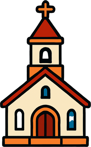 Church.
In-Game asset.  2d.  High contrast.  No shadows
