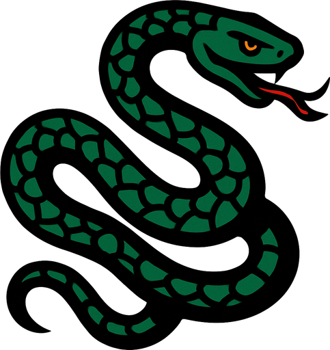 Serpent.
In-Game asset.  2d.  High contrast.  No shadows