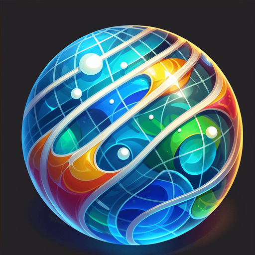 COLORED GLASS MARBLE.
Single Game Texture. In-Game asset. 2d. Blank background. High contrast. No shadows.