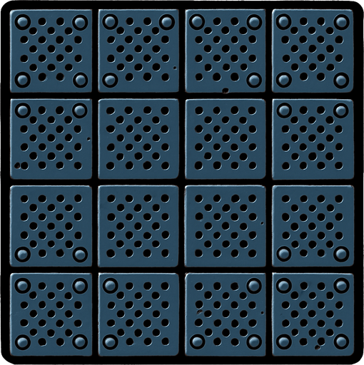 Piso de metálico.
In-Game asset.  2d.  High contrast.  No shadows