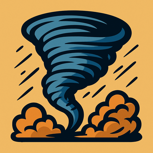 Make this a tornado.
In-Game asset.  2d.  High contrast.  No shadows