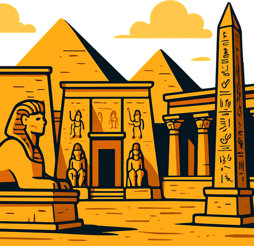 ancient egypt for background.
In-Game asset.  2d.  High contrast.  No shadows