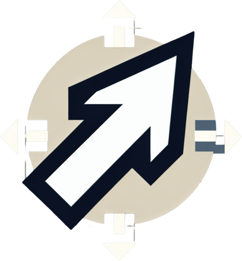 An arrow pointing upwards. Should look like it's pointing to something valuable.
Single Game Texture. In-Game asset. 2d. Blank background. High contrast. No shadows.