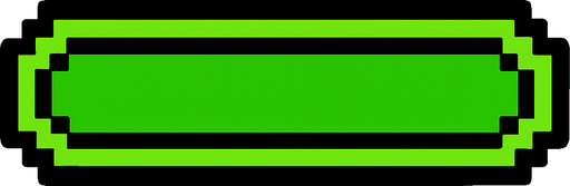 barra de salud de color verde.
In-Game asset.  2d.  High contrast.  No shadows