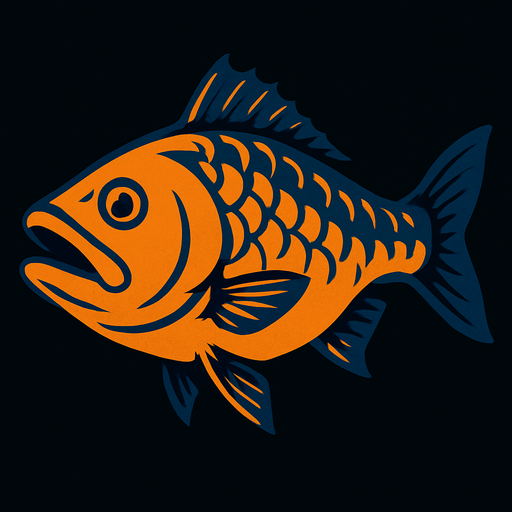 give me a big fish picture.
In-Game asset.  2d.  High contrast.  No shadows
