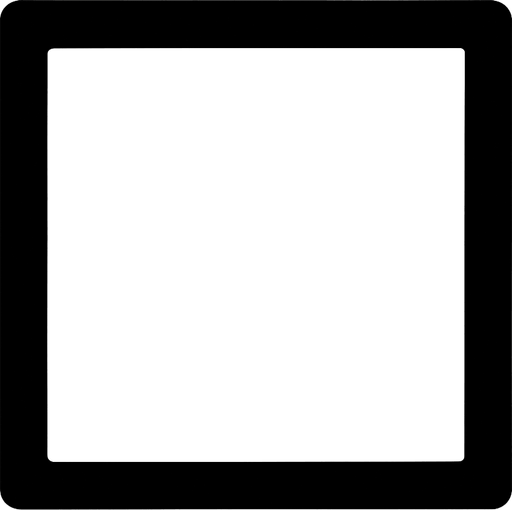 White square.
In-Game asset.  2d.  High contrast.  No shadows