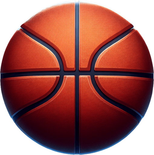 篮球，2D.
Single Game Texture. In-Game asset. 2d. Blank background. High contrast. No shadows.