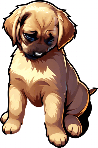 sad crying puppy