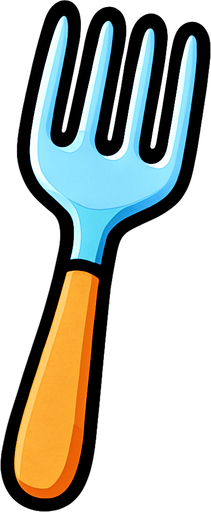 Fork.
In-Game asset.  2d.  High contrast.  No shadows