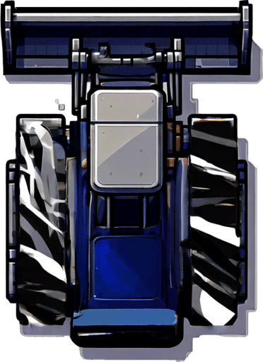 Impression de mouvement des chenilles.