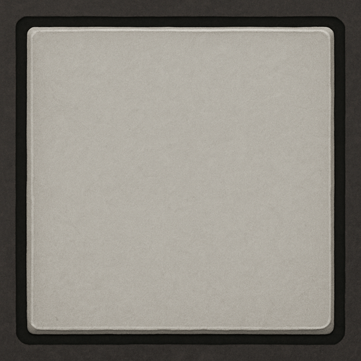 A light gray square with black borders. Realistic appearance and brightness
In-Game asset.  2d.  High contrast.  No shadows