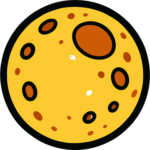 moon.
In-Game asset.  2d.  High contrast.  No shadows