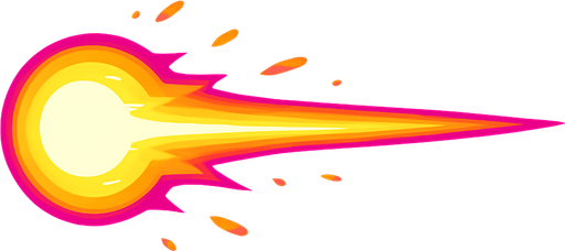 un bala lazer de nergia.
In-Game asset.  2d.  High contrast.  No shadows