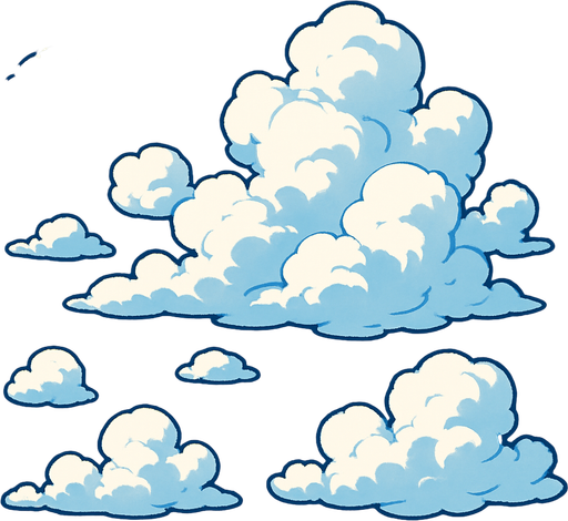 lightly cloudy, detailed sky.
In-Game asset.  2d.  High contrast.  No shadows
